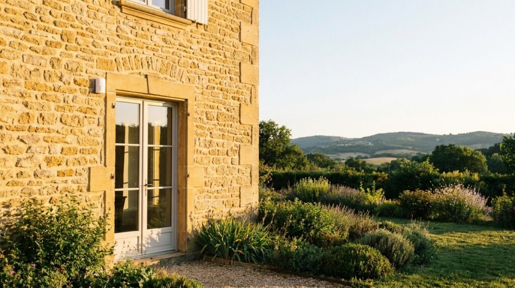 Maison lyonnaise équipée d'une alarme sans fil sans abonnement
